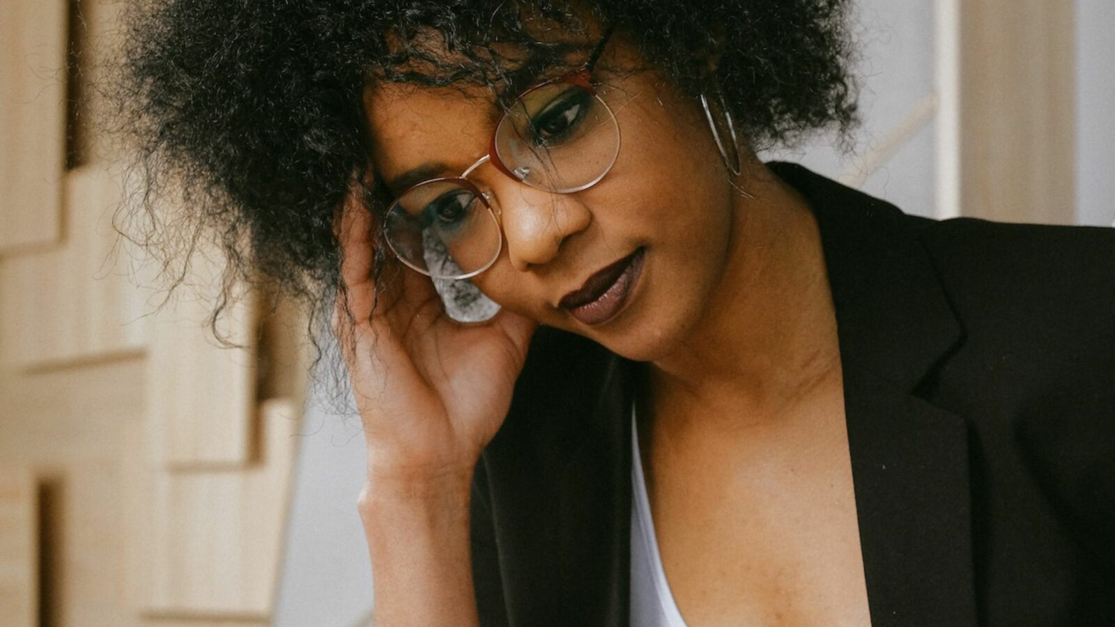 woman Working Using A Laptop